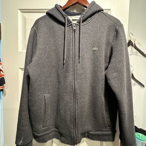 Lacoste Charcoal Full-Zip Sweatshirt